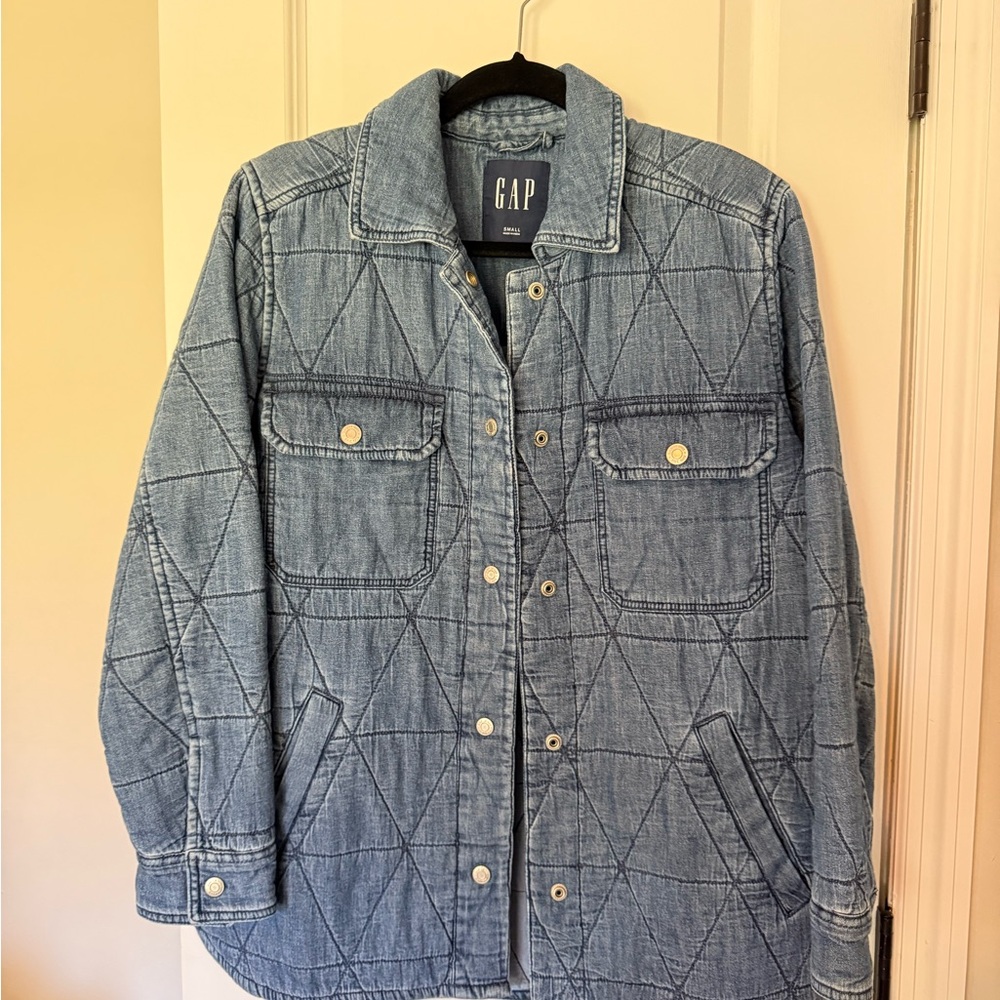GAP Denim Quilted Jacket